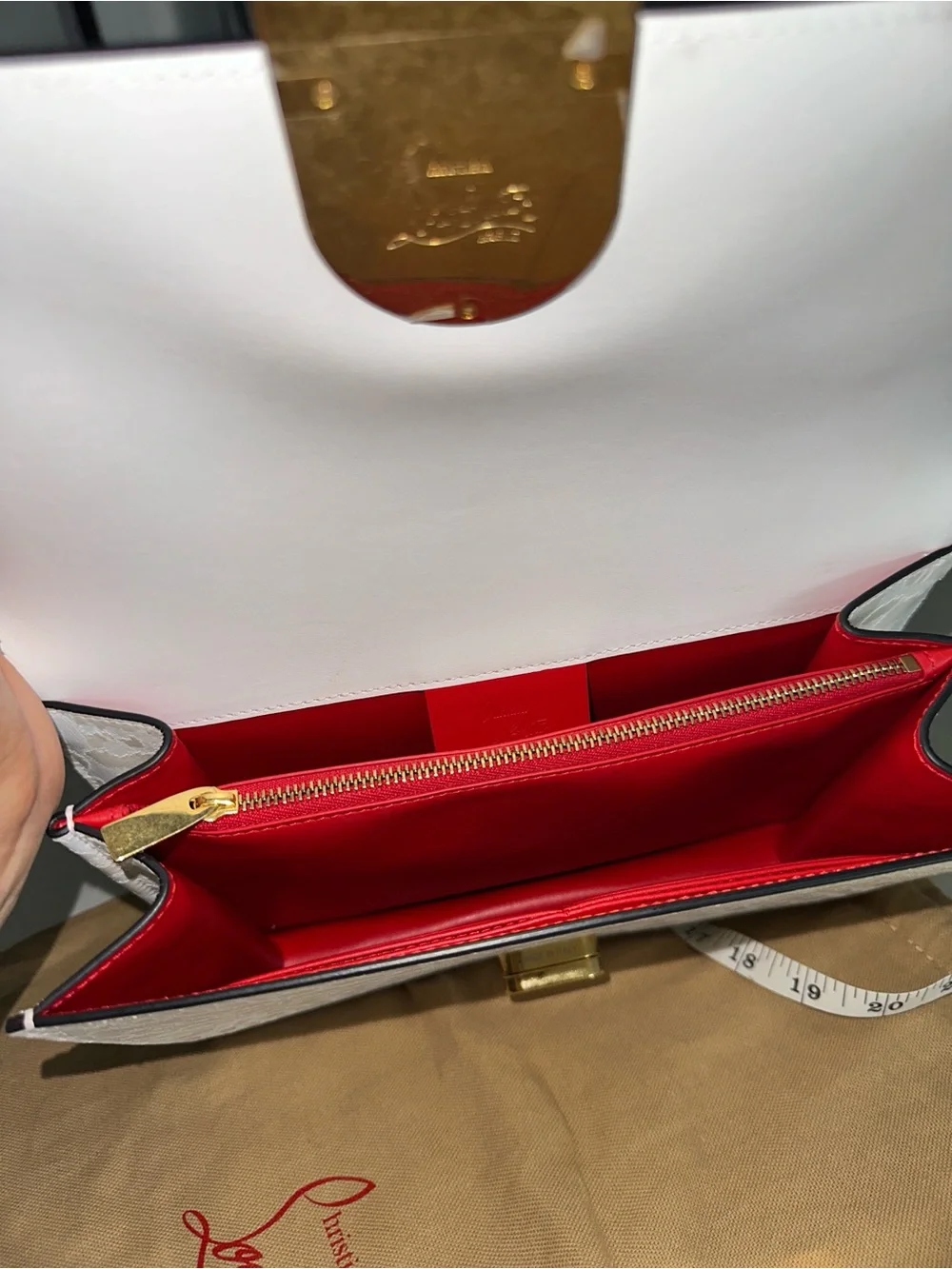 Christian Louboutin Ultrasnow  Elisa large calf Leather Shoulder Bag